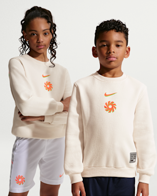 Erling Haaland Club Fleece Nike Genç Çocuk Crew Yaka Futbol